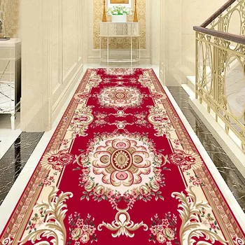 Stil European Hol Covoare Hotel Culoar Lung Coridor Covor Acasă Intrarea Traversă Nunta Covoare Culoar Covorul Rosu