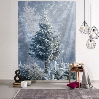 Fantezie de crăciun scena tapiserie decor acasă tapiserie pom de Crăciun Boem Crăciun copac de mari dimensiuni tapiserie