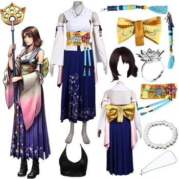 Joc cosplay Final Fantasy numărul zece Yuna apel rochie de Halloween Cosplay Costum de Halloween