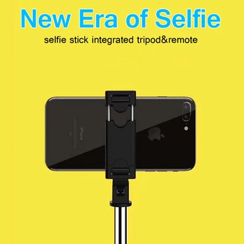 De la distanță Extensibila Mini Trepied Wireless Bluetooth Selfie Stick-ul pentru iphone/Android/Huawei 3 în 1Foldable Handheld Monopied Obturatorului
