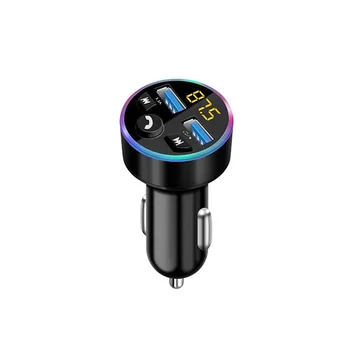 Leeher Transmițător FM Încărcător de Mașină Bluetooth Car MP3 Player 5.0 Radio Wireless Adaptor USB Încărcător Rapid 2 Port USB Music Player