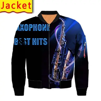 Saxofon hanorac tricou de imprimare 3d bărbați harajuku pulover jacheta graphic tee shirt streetwear pantaloni haine hip hop pătură