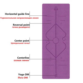 Saltea de Yoga 1830*610mm Poziția Linie foarte Groasă Anti-Rupere de Exercițiu Yoga Mats Non-Alunecare Mat Începător Yoga de Fitness Rogojini Exercițiu Mat