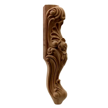 VZLX Nou Sculptură în lemn Cabinet Nevopsite Lemn Sculptat Masă Picior Miniaturi Decor Acasă Mobilier Pat Accesoriu Picior de Lemn DIY