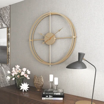 Nordic ceas de perete camera de zi de decorare acasă minimalist tăcut agățat de perete de masa atmosferei creative moderne de lux mut ceas