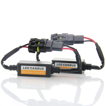 H7 LED-uri Faruri Decodor can-BUS EMC Warning Canceller Condensator Anti-flicker Rezistor cablajului Canbus fara Eroare Plug & Play