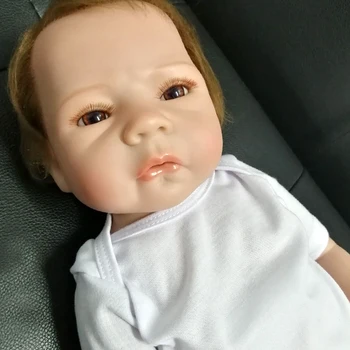 46cm Drăguț Plin de Silicon Renăscut Baby Doll 18 Inch Mica SOPHIA fată băiat bebe renăscut de culcare tos pot scălda copii Cadou de Ziua de nastere