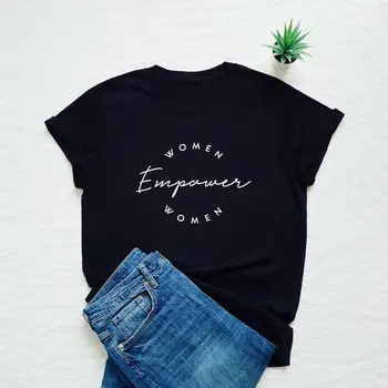 Femeile împuternici femeile feministe T-shirt Ziua Internațională a femeii feminismul fata de putere sloganul teuri vintag hipster cadou topuri M023