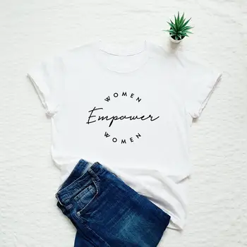 Femeile împuternici femeile feministe T-shirt Ziua Internațională a femeii feminismul fata de putere sloganul teuri vintag hipster cadou topuri M023