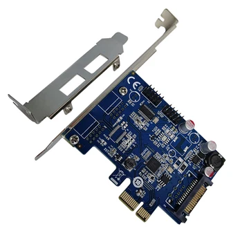 Adauga pe Card PCIe 2 Porturi Usb Interne 2 Port 9pin 9-pin USB2.0 Card de Expansiune Bluetooth Usb WIFI PCI-E Adaptor Convertor Cardul de
