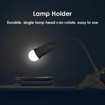 E27 Lampă de Suport pentru LED Clip Lampă de Masă de Baze de 1.7 m de Sârmă Bec LED Lumini Agățat Lămpi de Birou Soclu Suport cu Comutare UE/SUA Plug