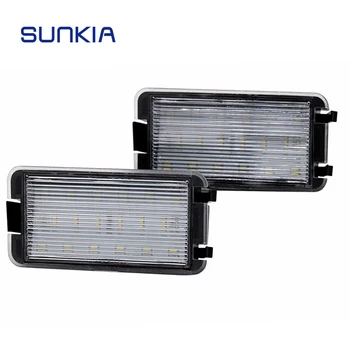 SUNKIA 2 buc/set Gratuit de Eroare LED Numărul de Înmatriculare Lumina pentru Seat Altea/Arosa/Ibiza/Cordoba/Leon/Toledo consum Redus de energie