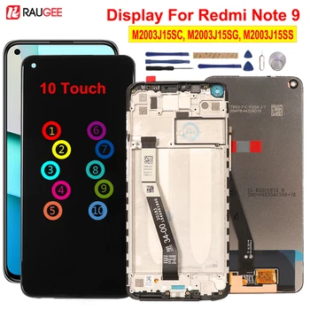 Original 10 Touch Ecran Pentru Xiaomi Redmi Nota 9 LCD Test Complet de Înlocuire Ecran Pentru Redmi Note9 9 M2003J15SC/M2003J15SG