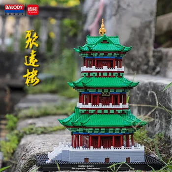 Noi Balody Mini Blocuri Stil Chinezesc Arhitectura Castelului, Turnul Dayan Brinquedos Jucării pentru Copii, Cadou Copii, Cadouri de Anul Nou