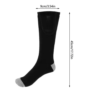 1Pair Electrice Incalzite Șosete Reglabil pe Trei Modul Elastic Confortabil Rezistent la Cald Iarna Ciorap pentru Drumeții în aer liber Schi Sport