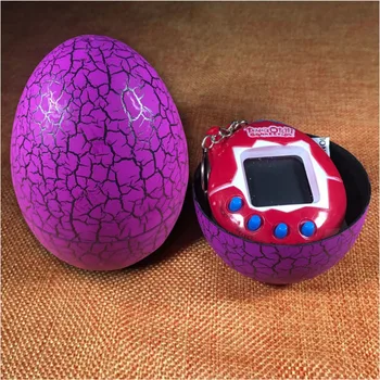 Multi-culori ou de Dinozaur Virtual Cyber Digitale pentru animale de Companie Joc Jucărie Tamagotchis Electronice Digitale de E-Pet Ou de Paște Cadou Pentru Copii