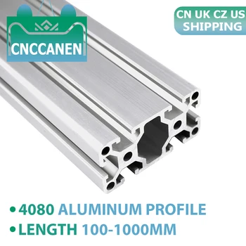 4080 Profil de Aluminiu Extrudare Standard European Anodizat Feroviar Liniar din Aluminiu Extrudare 4080 Profil pentru CNC 3D Printer Piese