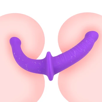 IKOKY Strap-on Dildo Flexibil Dublu Dildo Anal Plug Jucarii Sexuale pentru Lesbiene Dual Cap de Penis Lung penisului Penis artificial Masturbari sex Feminin