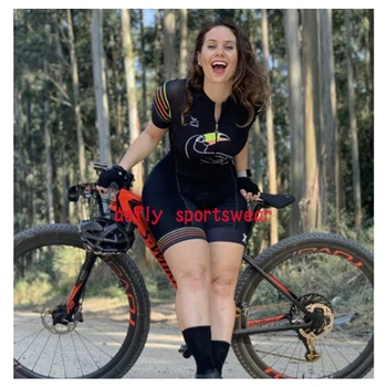 2020Xama PRO pentru Femei Maneci Scurte, Haine de Ciclism Triatlon Costum de Biciclete Skinsuit Seturi Maillot Ropa Ciclismo Bicicleta salopeta Kituri