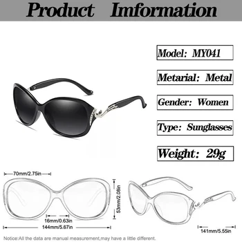 Poate Floare Fierbinte Polarizat ochelari de Soare UV400 Protecție Ochelari Cu Stras Design de Brand Ochelari de Soare Pentru Femei De Sol