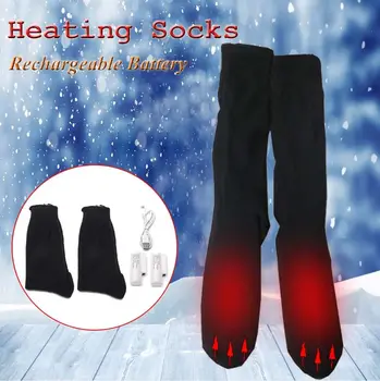 Temperatura reglabila Electric Incalzita Șosete Bărbați Femei Sănătate Termice Șosete de Bumbac Pentru Picioarele Reci de Iarnă Caldă Picior Picior