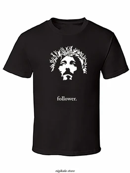 Moda de sex Masculin tricouri de Vara Barbati Fata de Isus cu Adept Grafice Cool T-shirt de Sus Teuri Transport Gratuit