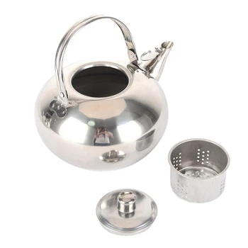 Din Oțel inoxidabil, Ceainic de Apă Caldă Fierbător Oală Vrac ceainic Infuzor Ceainic Oală de Metal Ceainic Detașabil cu Filtru de Ceai