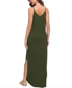 2020 moda 2020 Nou Sling V-neck Pocket Dress
