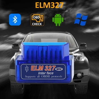 ELM327 Bluetooth V1.5 PIC18F25K80 Scanerul OBD2 ELM 327 Bluetooth Android/PC Cuplu Mașină Scanner de coduri de Adaptor Bluetooth OBD2 1.5