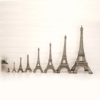 Aliaj Model Decor Vintage Bronz Ton Paris Turnul Eiffel Figurina Statuie 32/38/48/60cm Fierbinte