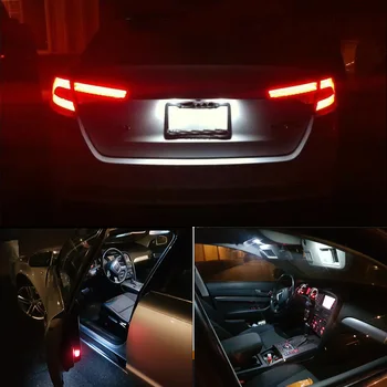 9Pcs Canbus Accesorii Auto Interior Lumini cu LED-uri Kit Pentru perioada 2010-Ford Mustang Harta Dom Portbagaj lumină de inmatriculare