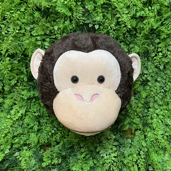 2021 PERETE 3D Ins stil de cap de Maimuta, decor de perete animale împăiate realiste reallife maimuță pentru copii, cameră de pădure Zoo urs pisica