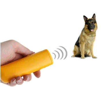 Portabil cu Ultrasunete Dog Repeller Vibrare de Lumină de Control Trainer 3 In 1 Anti-barking Sperie Coaja de Câine Descurajare Dispozitiv de Formare