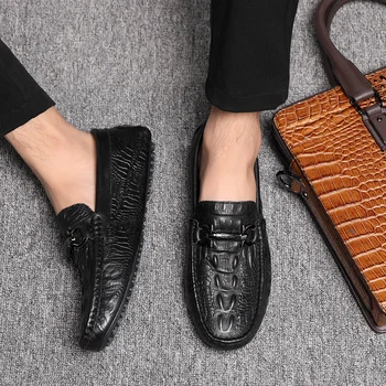 2020 nou de înaltă calitate, lux, moda casual pantofi pentru bărbați pantofi din piele de vacă pantofi de conducere ușor și confortabil, moale tenis