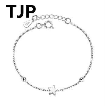 TJP de Moda 925 de Argint Sterlină Femei Bratari Bijuterii Populare Stele/ Cutie Design Bratari Pentru Fete Femei Petrecerea de Logodna Cadou
