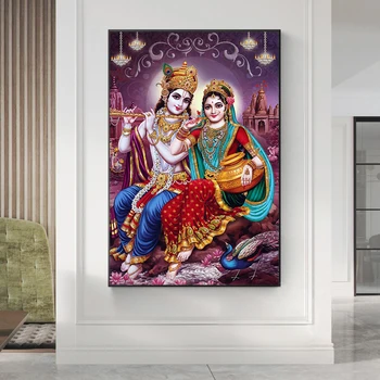 Aur Lord Ganesha Canvas Postere si Printuri Panza Pictura India, Religia, Arta de Perete Imagini pentru Living Decorul Camerei