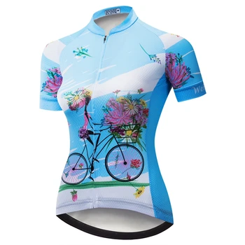Weimostar Ciclism Jersey Femei Bicicleta Tricouri de Vara cu Maneci Scurte Ciclism Tricouri Top Mersul în Pantă iute Uscat MTB de Ciclism de Îmbrăcăminte