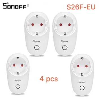 Sonoff S26 WiFi de Bază Socket Inteligent UE de Tip-F S26F Wireless Plug Prize de Putere Smart Home Switch Lucra Cu Alexa Google Asistent
