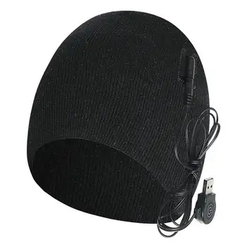 Rece de Protecție Vânt Bărbați Femei USB Reîncărcabilă Electrice Incalzite Pălărie de Iarnă, Schi, Pescuit Biciclete Cald Încălzit Capac