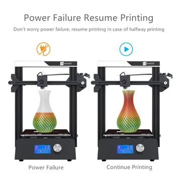 JGMAKER Magic 3D Printer Relua alimentarea de Imprimare cu Filament de a Alerga afară de Detectare de Înaltă Precizie Impresora Imprimantă 3D FDM i3 Diy Kit