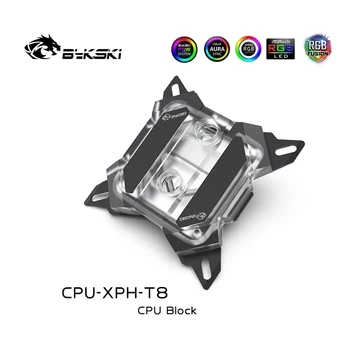 Bykski CPU Apă, Bloc Pentru Intel LGA 1150 1151 1155 1156 ,2011,2066 ,Cooler Cpu 5v 3pin,12v 4pin,CPU-XPH-T8