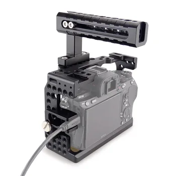 MAGICRIG Camera Cusca cu Mâner de Top + Clemă Cablu HDMI pentru Sony A7RIII /A7RII /A7II /A7III /A7SII /A7M3 Camera