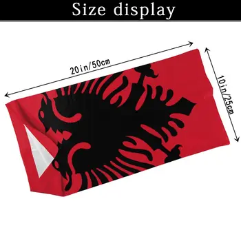 Albania Flag Fata Eșarfă Cu 2 Buc Filtru Multi-scop Văl bentita de echitatie masca
