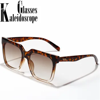 Retro Supradimensionat ochelari de Soare Femei de Moda Clasic Cadru Pătrat ochelari de Soare Barbati de Brand Designer de Epocă Ochelari de Nuante de Negru Oglinda