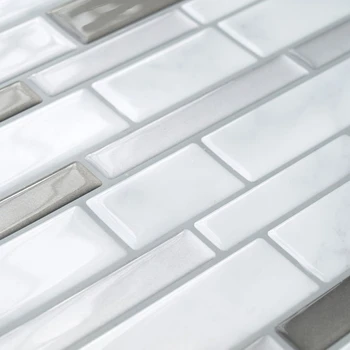 Autocolant Perete amovibil Marmura de Carrara Efect 3D Tapet Adeziv rezistent la apa Faianta DIY imagini de Fundal pentru Bucătărie, Baie, Bucatarie