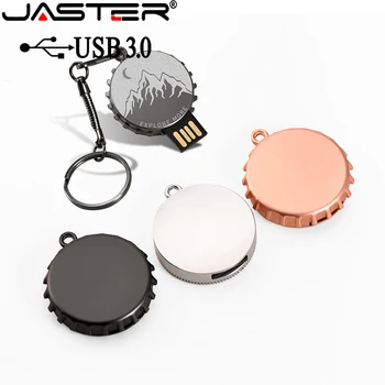 JASTER USB 3.0 Metal Capac de Sticla Unitate USB Micro USB Fulger Disc de Metal Cadou 4GB 8GB 16GB 32GB 64GB Cadou Creativ