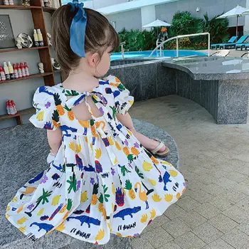 Fete rochie Fructe de Animale Rochie de Printesa Rochie de Vara Noi de Îmbrăcăminte pentru Copii