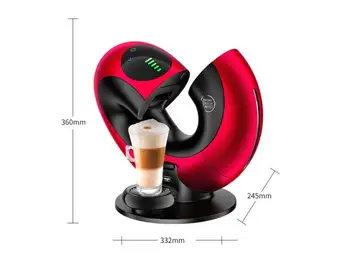 Nestle Nescafe Dolce Gusto 6cups Aparat de Cafea Capsule EDG736 de uz Casnic Smart Touch spuma de lapte Espresso filtru de Eclipse rosu
