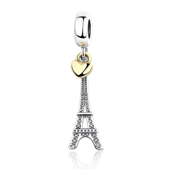 CodeMonkey Veritabil 925 Stelring Argint Turnul Eiffel Margele Farmecele se Potrivi Design Original Vânzare Fierbinte Pentru Femei Bijuterii Cadou CMC1608
