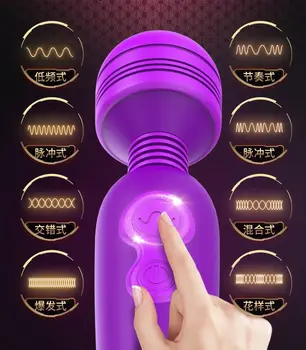10 Viteza de Masturbare AV Vibrator sex Feminin Magic Wand Massager G-spot Stimulator Pentru Clitoris Sex Femei Jucării pentru Adulți de Sex Products002